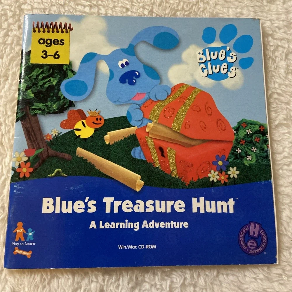 Blue's Treasure Hunt‎ Blues Clues CD-Rom PC Manual Only
